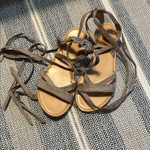 Forever 21 Brown Strappy Sandals